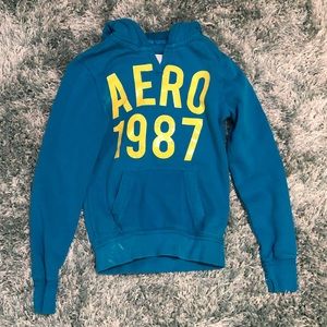 Blue and green Aeropostale sweatshirt